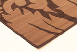 Dark Brown And Light Brown Pattern Rug