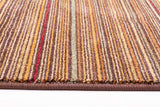 Traditional Stripped Rug Beige