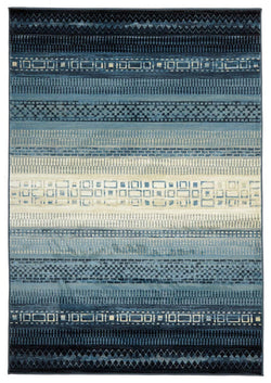 One Tribe Navy Modern Rug