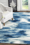 Sedrick Dreamy Modern Rug Blue Cream