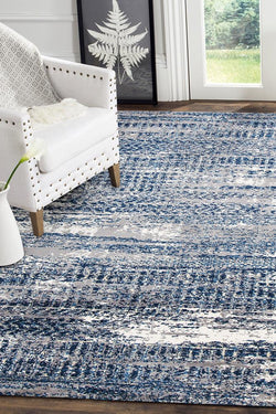 Doris Modern Rug Blue Cream