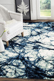 Claire Modern Rug Blue Cream