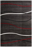 Plain Stripe Rug Charcoal