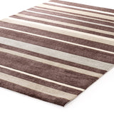 Stylish Stripe Rug Brown Beige