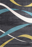 Ribbon Pattern Rug Charcoal