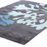 Agapanthus Bud Print Rug Charcoal