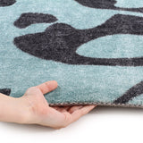 Agapanthus Bud Print Rug Charcoal