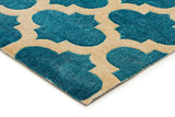 Trellis Stylish Design Rug Blue