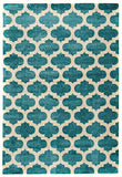 Trellis Stylish Design Rug Blue