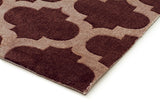 Trellis Stylish Design Rug Brown