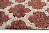 Trellis Stylish Design Rug Brown