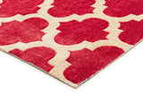 Trellis Stylish Design Rug Red