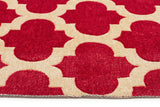 Trellis Stylish Design Rug Red