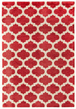 Trellis Stylish Design Rug Red