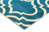 Modern Trelliss design Rug Peacock