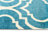 Modern Trelliss design Rug Peacock