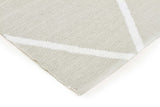 Coastal Indoor Out door Rug Diamond Taupe White