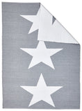 Coastal Indoor Out door Rug Star Grey White