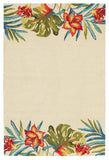 Anna Floral Indoor Outdoor Rug Cream