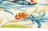 Toucan Tropical Indoor Outdoor Rug Cream