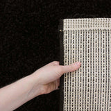 Soft Dense Plain Black Shag Rug