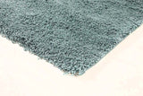 Soft Dense Plain Blue Shag Rug