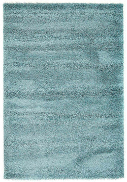 Soft Dense Plain Blue Shag Rug