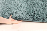 Soft Dense Plain Blue Shag Rug