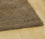 Soft Dense Plain Dark Beige Shag Rug