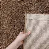 Soft Dense Plain Dark Beige Shag Rug