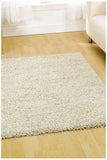 Soft Dense Plain Ivory Shag Rug