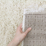 Soft Dense Plain Ivory Shag Rug