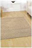 Soft Dense Plain Light Beige Shag Rug