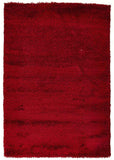 Soft Dense Plain Red Shag Rug