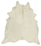 Exquisite Natural Cow Hide White