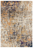 Sonia Contemporary Rug Rust Navy