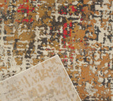 Sonia Contemporary Rug Rust Fuschia