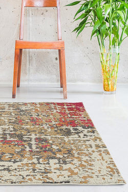 Sonia Contemporary Rug Rust Fuschia