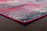 Jasmin Brushstroke Dazzling Rug Fuschia