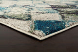 Maroc Transitional Modern Rug Blue