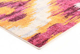 Divinity Burst Aubergine Modern Rug