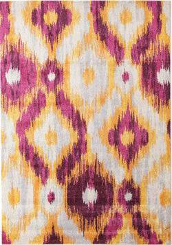 Divinity Burst Aubergine Modern Rug