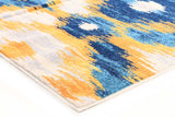 Divinity Burst Blue Modern Rug