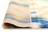 Divinity Burst Blue Modern Rug