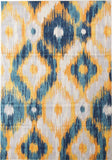 Divinity Burst Blue Modern Rug