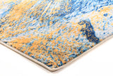 Divinity Strokes Blue Modern Rug