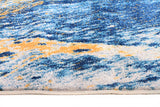 Divinity Strokes Blue Modern Rug