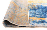 Divinity Strokes Blue Modern Rug