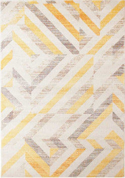 Divinity Slant Yellow Modern Rug