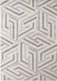 Divinity Link Teal Modern Rug